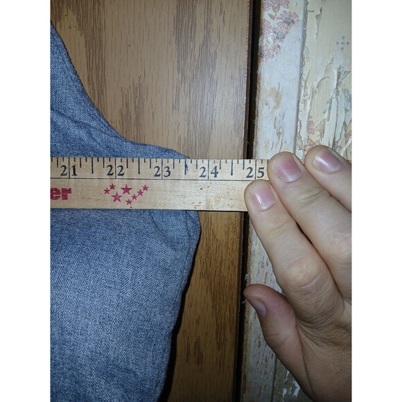 Old Navy Heritage Vest Grey Heather Quilted Puffer Full Zip Buttoned Men’s Large - Picture 6 of 16